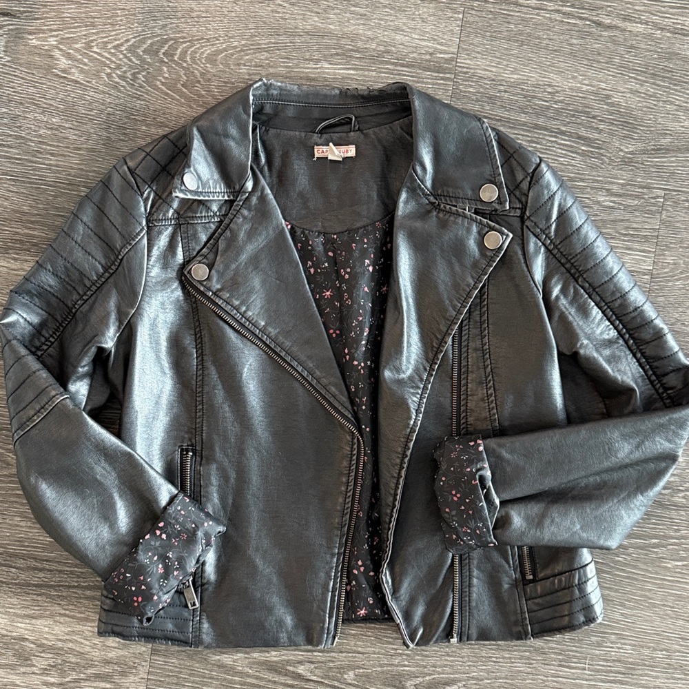 Black Faux Leather Jacket